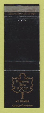 Matchbook Cover - Burning Tree Country Club Mount Clemens MI WEAR