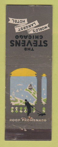 Matchbook Cover - Stevens Hotel Chicago IL