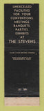 Matchbook Cover - Stevens Hotel Chicago IL