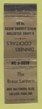 Matchbook Cover - Brass Lantern College Park MD WEAR