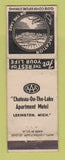 Matchbook Cover - Chateau on the Lake Motel Lexington MI