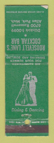 Matchbook Cover - Roosevelt Lanes Bowling Allen Park MI WEAR