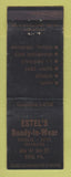 Matchbook Cover - Estel's Women's Clothes Erie PA WEAR