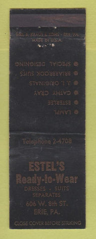 Matchbook Cover - Estel's Women's Clothes Erie PA WEAR