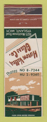 Matchbook Cover - Huron Valley Glass Ypsilanti MI