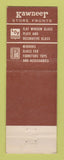 Matchbook Cover - Huron Valley Glass Ypsilanti MI