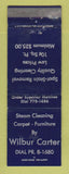 Matchbook Cover - Wilber Carter Carpet Furniture Cleaning  WEAR
