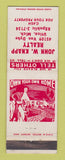 Matchbook Cover - John Knapp Real Estate Utica MI