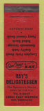 Matchbook Cover - Ray's Deli Detroit MI