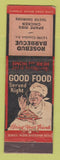 Matchbook Cover - Rosebud BBQ Detroit MI WEAR