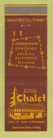 Matchbook Cover - Little Chalet Coronado CA