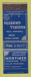 Matchbook Cover - Mortimer Lithographers Canada