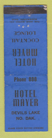 Matchbook Cover - Hotel Mayer Devils Lake ND WEAR