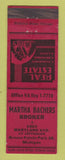 Matchbook Cover - Martha Bachers Real Estate Grosse Pointe Park MI