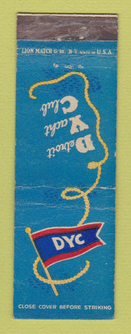 Matchbook Cover - Detroit Yacht Club MI