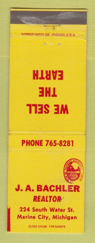 Matchbook Cover - JA Bachler Real Estate Marine City MI