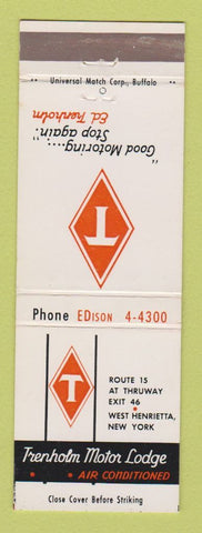 Matchbook Cover - Trenholm Motor Lodge West Henrietta NY