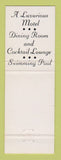 Matchbook Cover - Trenholm Motor Lodge West Henrietta NY