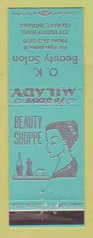 Matchbook Cover - OK Beauty Salon Elkhart IN