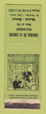 Matchbook Cover - Auberge De La Colline Levis QC WEAR