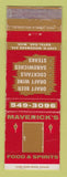 Matchbook Cover - Maverick's Restaurant Royal Oak MI WEAR
