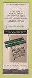 Matchbook Cover - Singpost Products Corp Chuck Geletzke Detroit MI WEAR