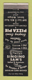Matchbook Cover - Singing Sam's Italian Restaurant Detroit MI Pizza