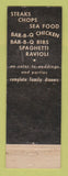 Matchbook Cover - Singing Sam's Italian Restaurant Detroit MI Pizza
