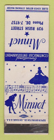 Matchbook Cover - Minuet Chicago? IL WEAR