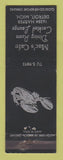 Matchbook Cover - Mac's Cafe Detroit MI lobster
