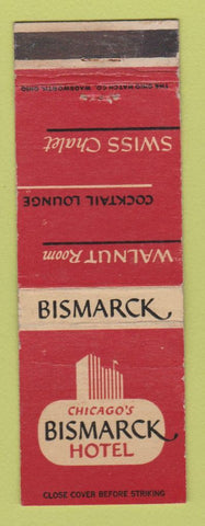 Matchbook Cover - Bismarck Hotel Chicago IL