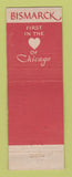 Matchbook Cover - Bismarck Hotel Chicago IL