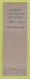 Matchbook Cover - Cocilana Cough Drops March of Dimes