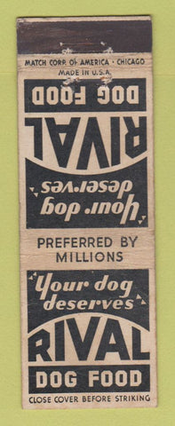 Matchbook Cover - Rival Dog Food WEAR