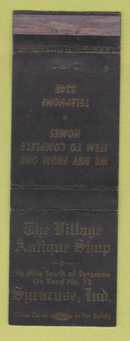 Matchbook Cover - The Village Antique Shop Syracuse IN