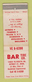 Matchbook Cover - Bar Tire Detroit MI WEAR