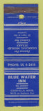 Matchbook Cover - Blue Water Inn Caseville MI WEAR