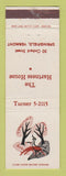 Matchbook Cover - Hartness House Springfield VT