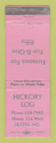 Matchbook Cover - Hickory Log Dexter MO