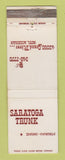 Matchbook Cover - Saratoga Trunk Restaurant Novi MI WEAR