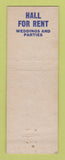 Matchbook Cover - Eastwood Cafe East Detroit MI