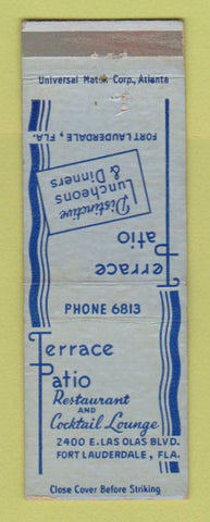 Matchbook Cover - Terrace Patio Restaurant Fort Lauderdale FL WEAR