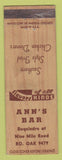Matchbook Cover - Ann's Bar Royal Oak? MI