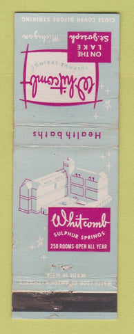Matchbook Cover - Whitcomb Hotel Resort St Joseph MI WEAR