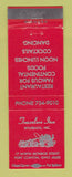 Matchbook Cover - Travelers Inn Wilsbach Port Clinton OH