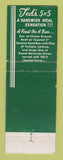 Matchbook Cover - Ted's Restaurant Bloomfield Township MI