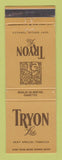 Matchbook Cover - Tryon Ltd Tobacco  Cigarettes