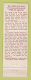 Matchbook Cover - Tryon Ltd Tobacco  Cigarettes