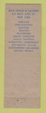 Matchbook Cover - Sinclair and Valentine Inks WEAR