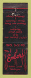 Matchbook Cover - Embers Restaurant Battle Creek MI WORN